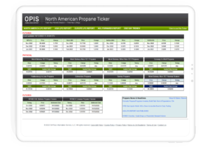 OPIS North American Propane Ticker